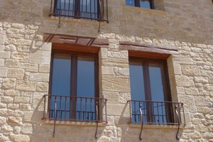 Forged railings windows