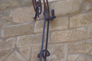 Lampara exterior forjada