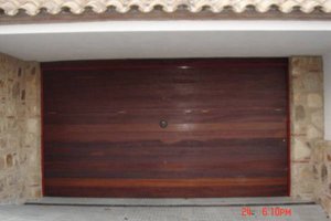 Overhead Door Teak Wood